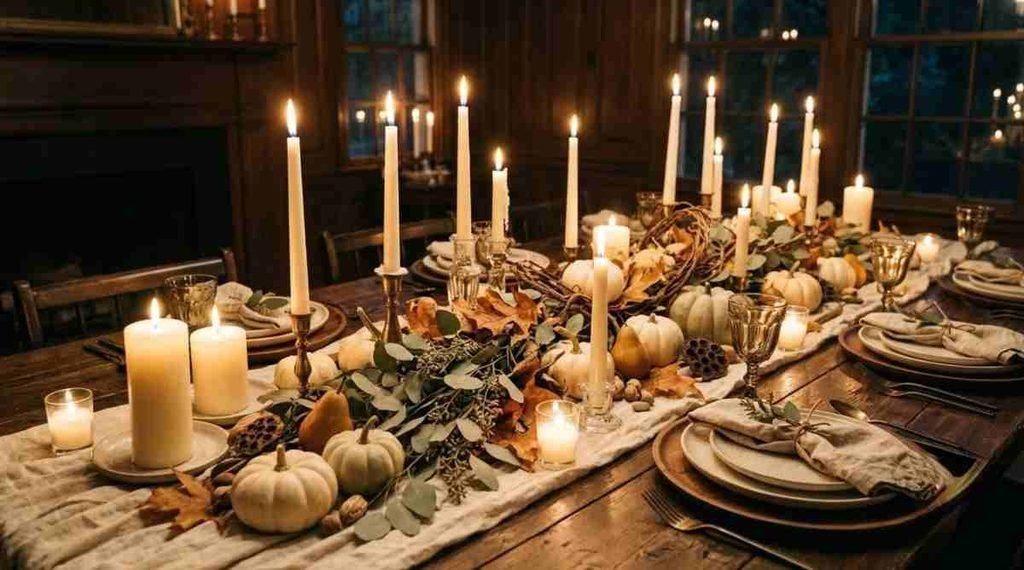 Cozy Candlelit Thanksgiving