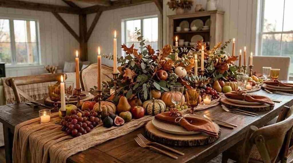 Natural Harvest Thanksgiving Table