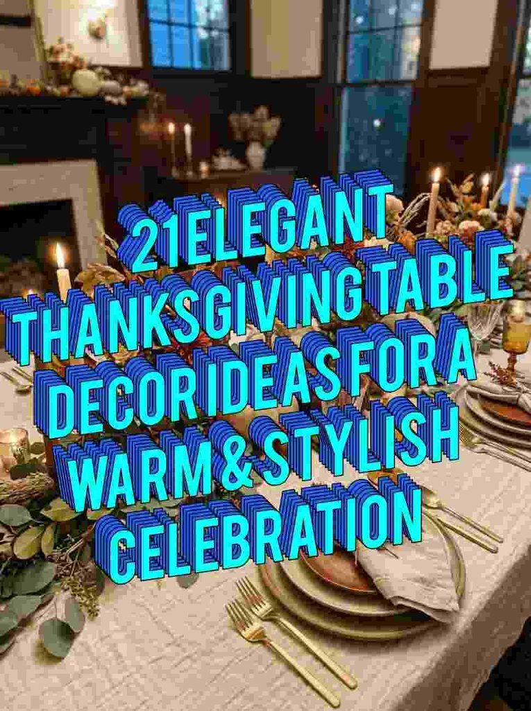 21 Elegant Thanksgiving Table Decor Ideas for a Warm & Stylish Celebration